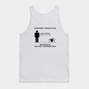 Social Distance Thing - blk Tank Top